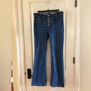 Pilcro & Anthropologie high rise with boot cut.